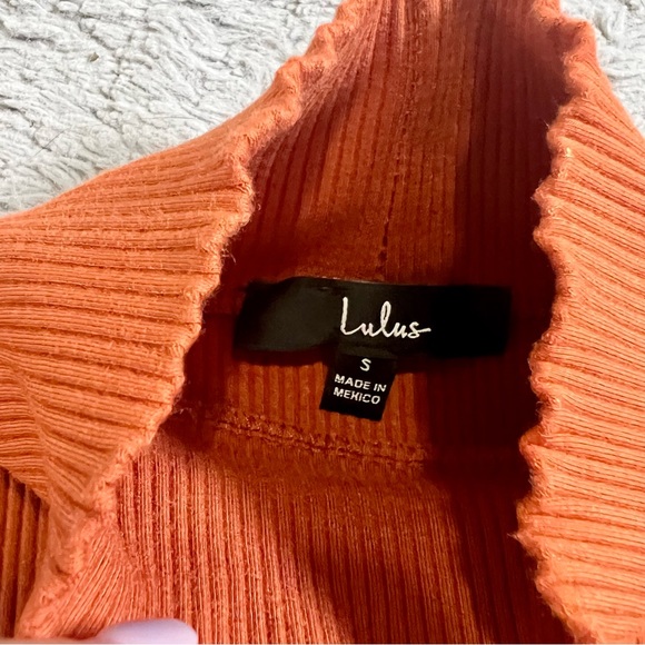 Lulu’s | Ribbed Turtle Neck Thong Bodysuit - Picture 3 of 5